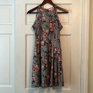 Rewind Blue Flowered Dress